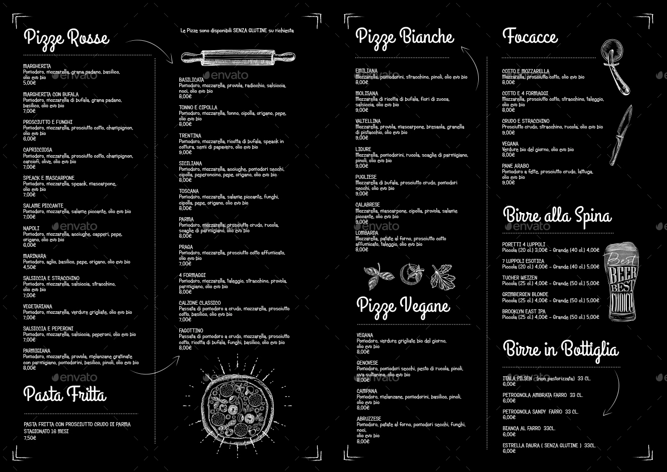 Black Menu and Logo by arted | GraphicRiver