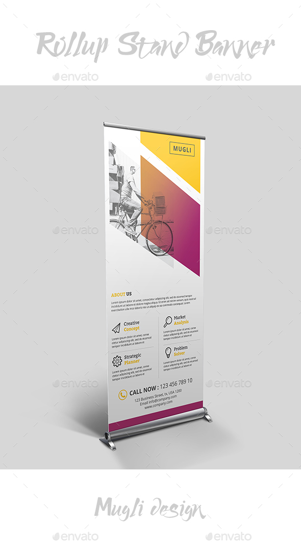 Rollup Stand Banner - Signage Print Templates