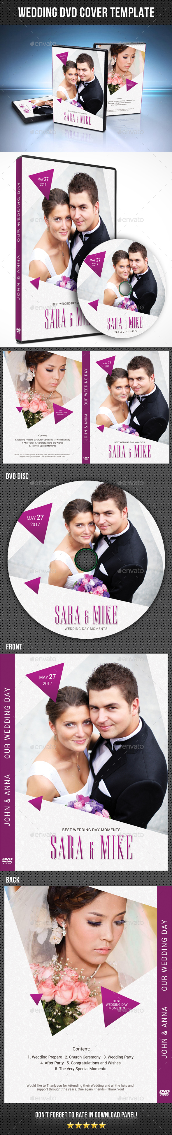 Wedding DVD Cover Template 22 - CD & DVD Artwork Print Templates