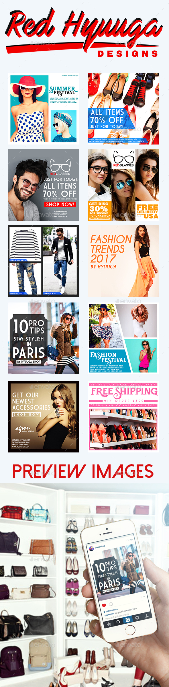 Online Shop Ads - Banners & Ads Web Elements