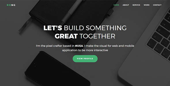 Rong - Personal Portfolio Template