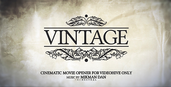 Vintage Opener - VideoHive 1823937