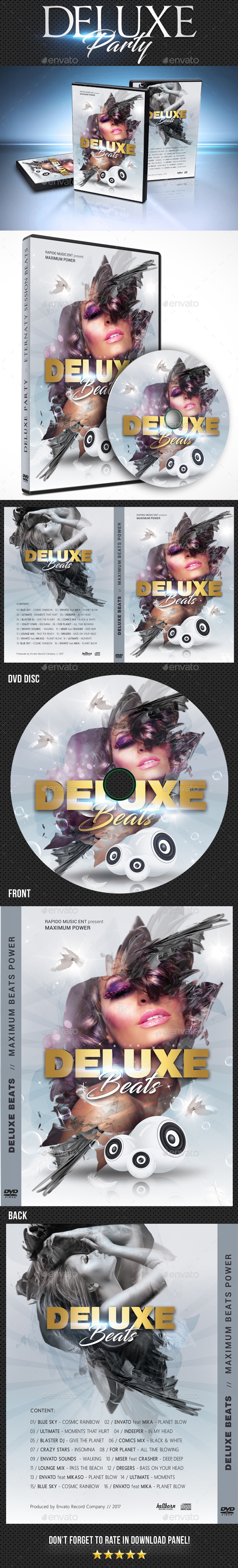 Deluxe Dj Party DVD Cover Template 2 - CD & DVD Artwork Print Templates