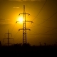 Power Lines in the Setting Sun - VideoHive Item for Sale