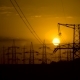 Sunset and Power Lines - VideoHive Item for Sale