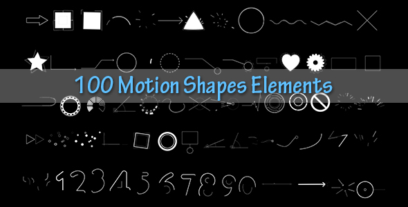 100 Motion Shapes Elements alt