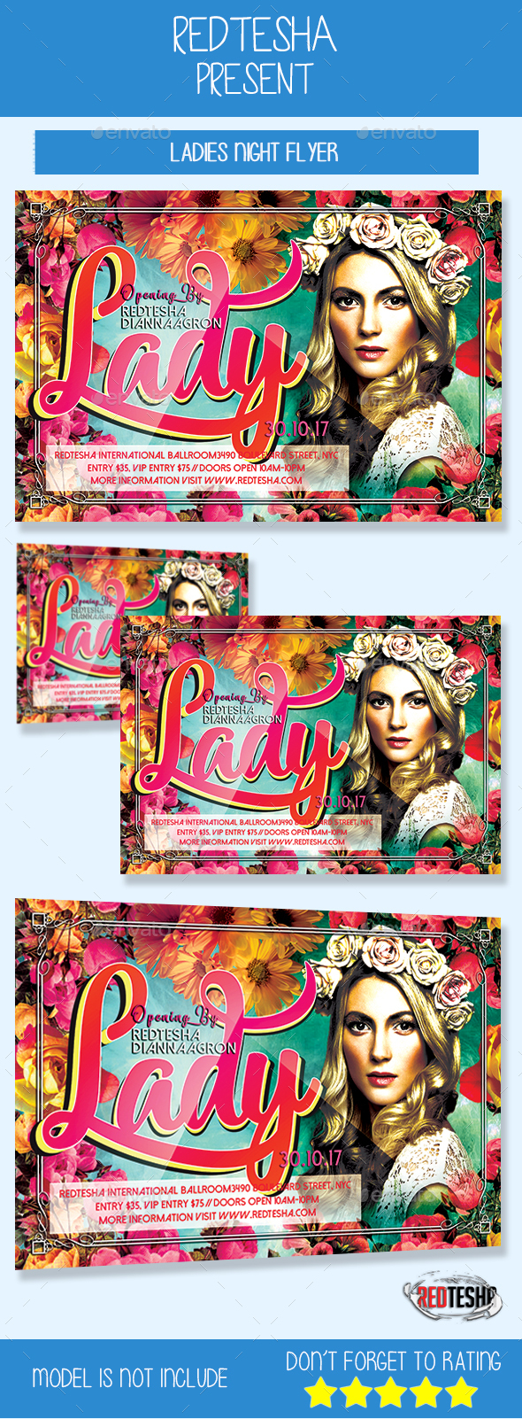 Ladies Night Flyer - Clubs & Parties Events