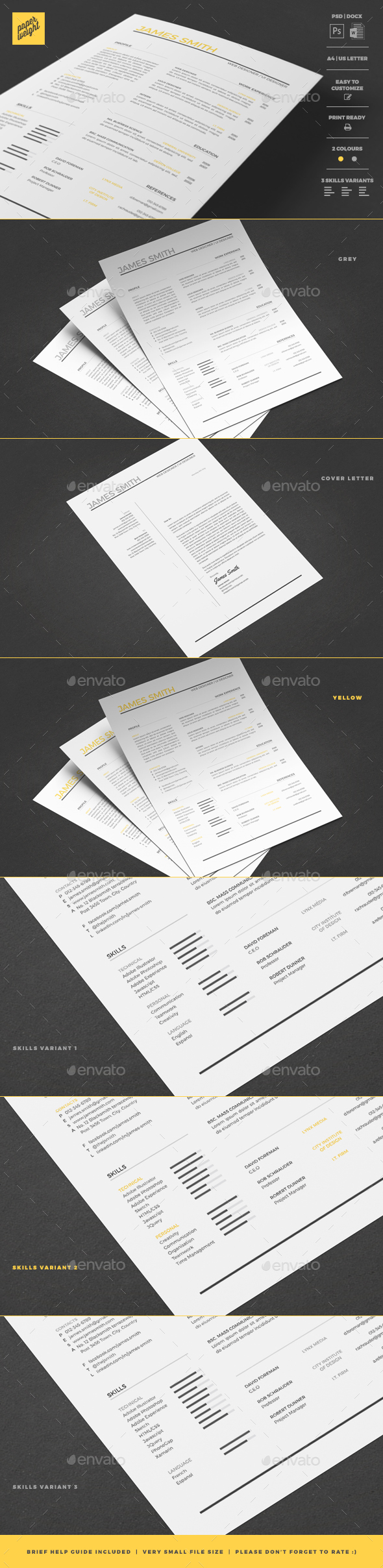 GraphicRiver Resume 20355939 GraphicRiver Resume 20355939