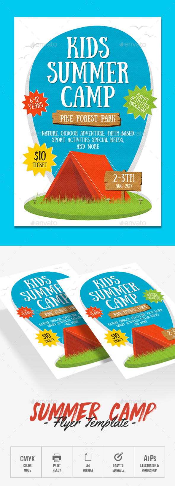 Kids Summer Camp Flyer