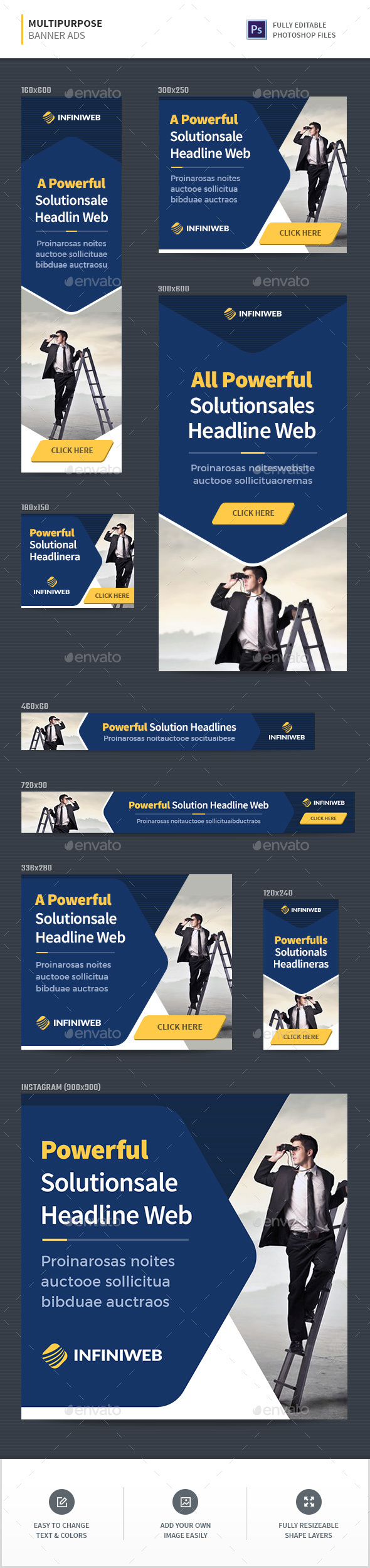 Multipurpose Banner Ads - Banners & Ads Web Elements