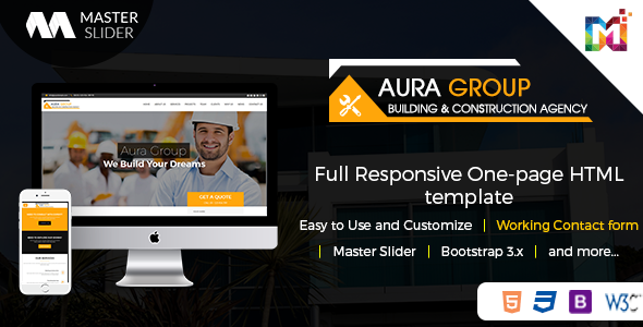 ThemeForest Aura Construction Contractor Renovation Responsive HTML Template 20255555 ThemeForest Aura Construction Contractor Renovation Responsive HTML Template 20255555