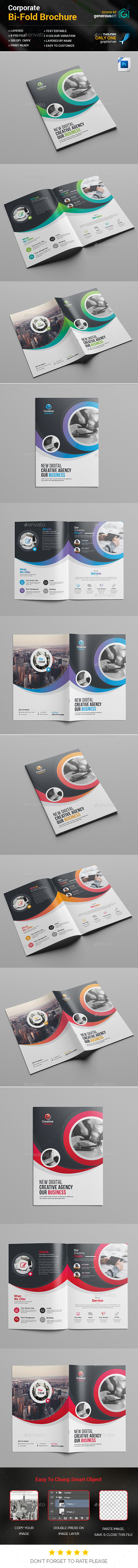 Bi-Fold Brochure Template - Brochures Print Templates