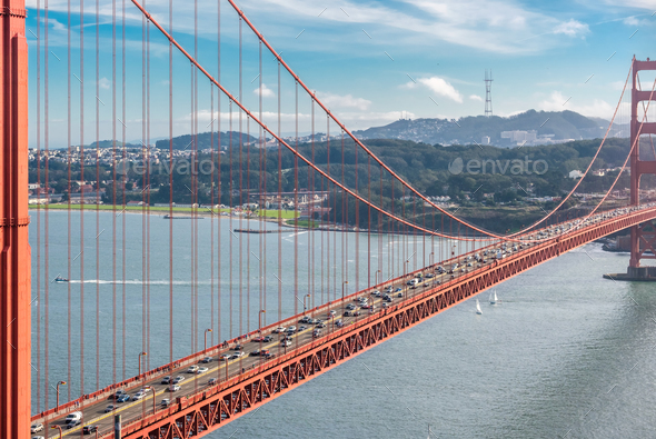 Golden Gate Bridge, San Francisco, California - Stock Photo - Images