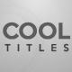 Cool Titles - VideoHive Item for Sale