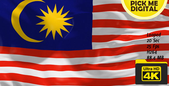 Malaysia Flag 4K alt