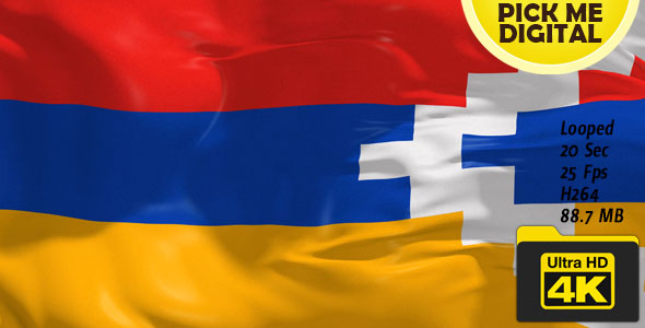 Nagorno-Karabakh Republic Flag 4K alt