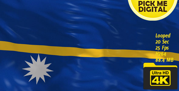 Nauru Flag 4K alt