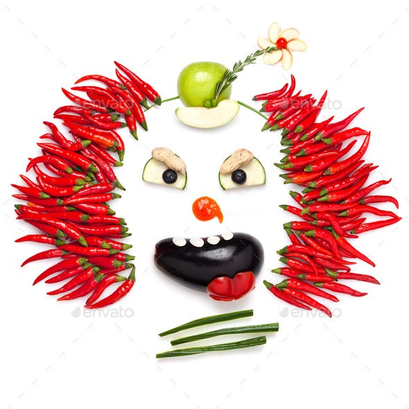 Chilli clown. - Stock Photo - Images