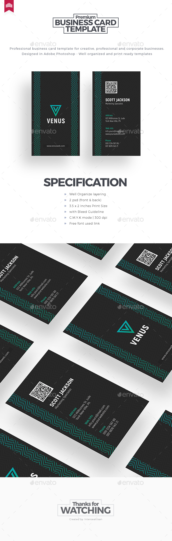 Business Card - Template - Corporate Business Cards
