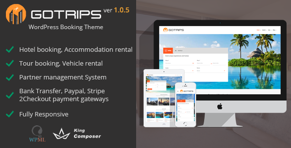 Gotrips | WordPress Booking Theme - Travel Retail