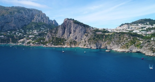 Aerial View of Capri Island