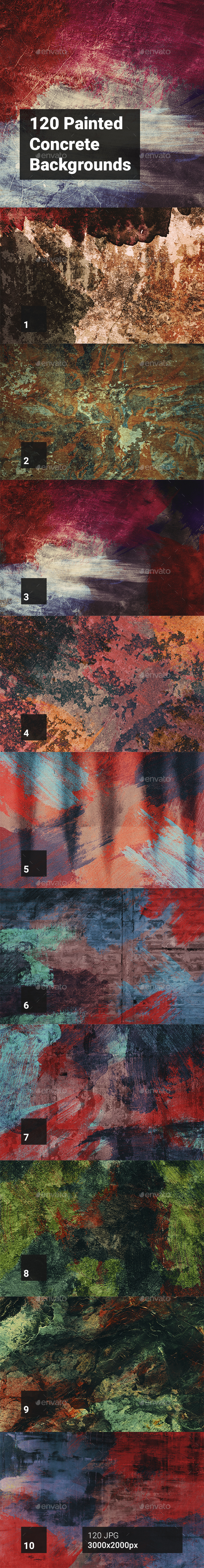 GraphicRiver 120 Painted Concrete Backgrounds 20362669 GraphicRiver 120 Painted Concrete Backgrounds 20362669