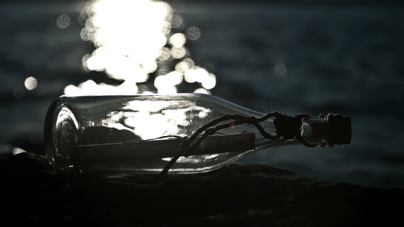 Message in a Bottle on the Seashore alt