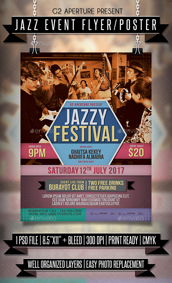 GraphicRiver Jazz Event Flyer Poster 20363155 GraphicRiver Jazz Event Flyer Poster 20363155