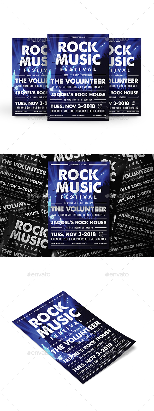 GraphicRiver Rock Festival Flyer 20364039 GraphicRiver Rock Festival Flyer 20364039