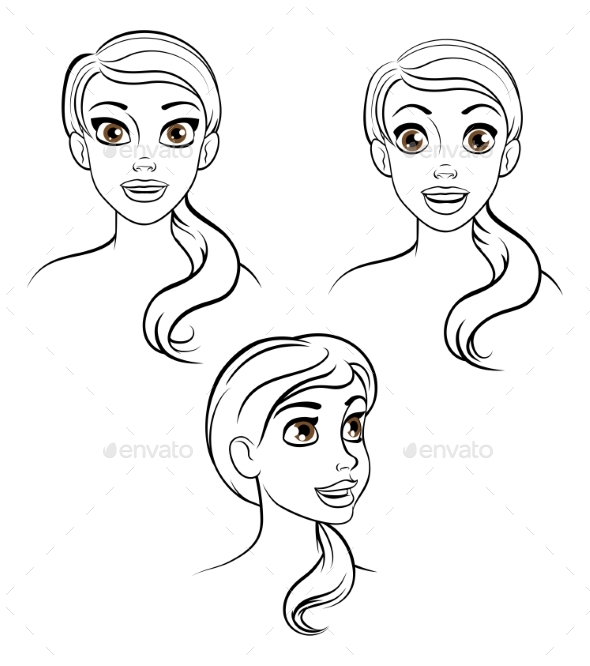 how to draw cartoon girl nose