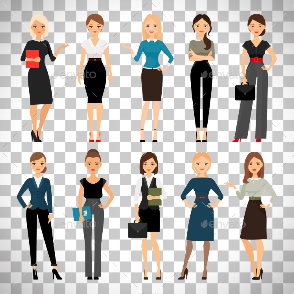 GraphicRiver Women in Office Clothes 20364287 GraphicRiver Women in Office Clothes 20364287