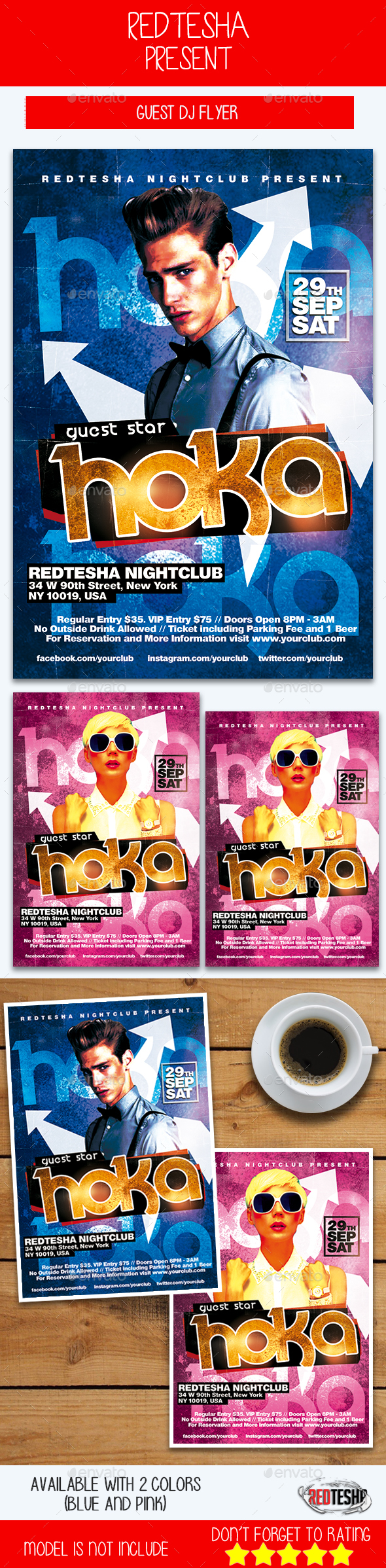 Guest DJ Flyer - Events Flyers