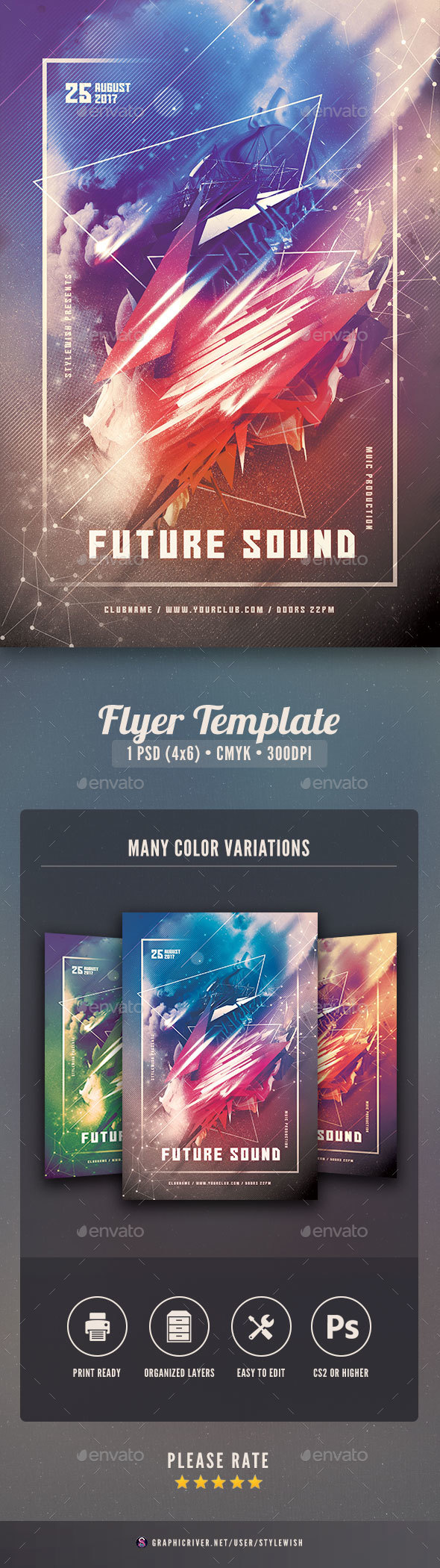 Future Sound Flyer - Clubs & Parties Events