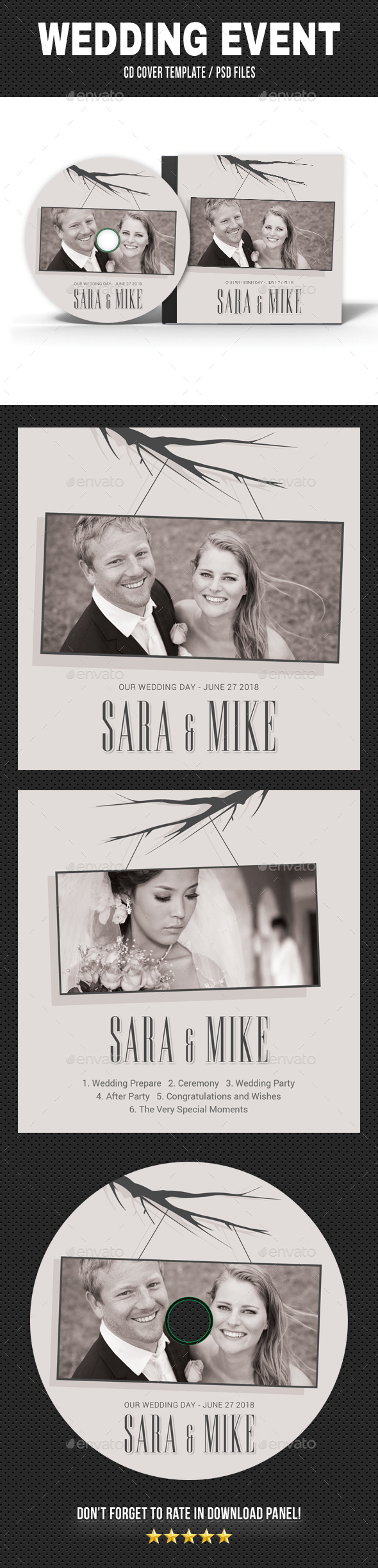GraphicRiver Wedding Event CD Cover v20 20364524 GraphicRiver Wedding Event CD Cover v20 20364524