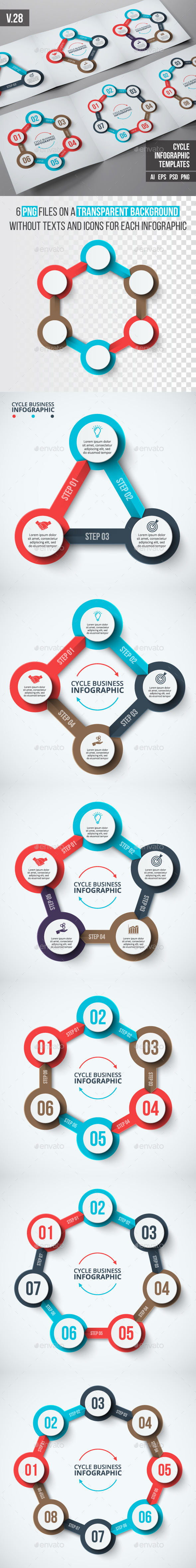 Infographics template set v.28