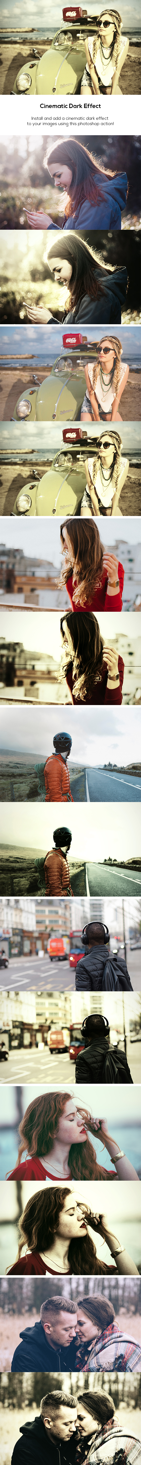 Cinematic Dark Effect - Photo Effects Actions