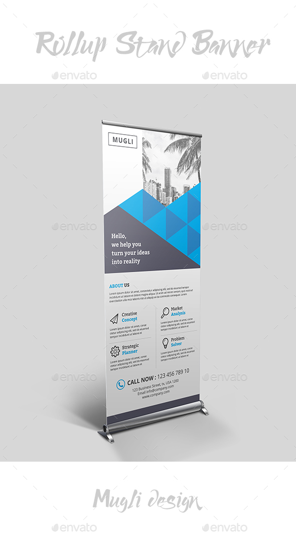 GraphicRiver Rollup Stand Banner 20365904 GraphicRiver Rollup Stand Banner 20365904