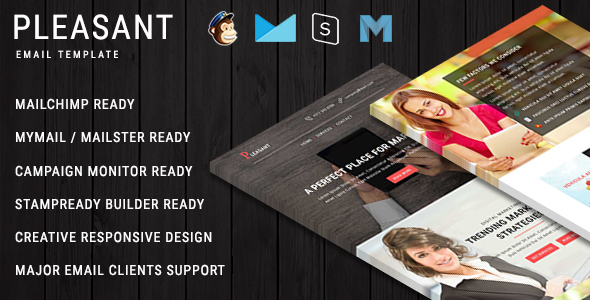 PLEASANT - Multipurpose Responsive Email Template With Online StampReady Builder Access