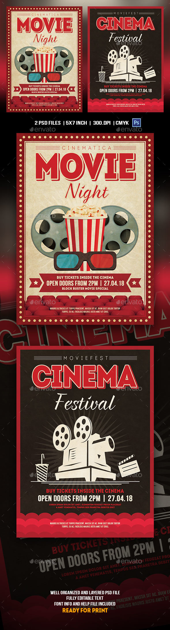 Cinema Flyer Template - Events Flyers
