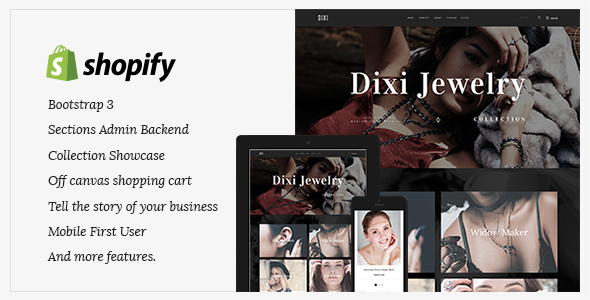 Dixi Jewelry Responsive Shopify Theme