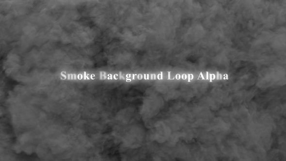 Smoke Background Loop Alpha 4K
