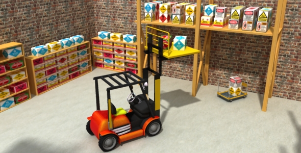 3DOcean Low poly Fork Lift 3D Model 20370856 3DOcean Low poly Fork Lift 3D Model 20370856