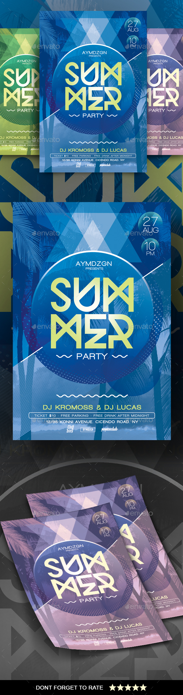 Summer Party Flyer - Clubs & Parties Events