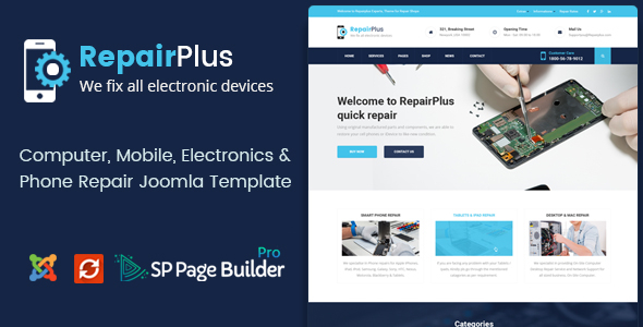 ThemeForest Repair Plus Computer Mobile Electronics and Phone Repair Joomla Template 20371343 ThemeForest Repair Plus Computer Mobile Electronics and Phone Repair Joomla Template 20371343