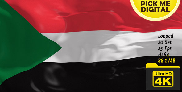 Sudan Flag 4K alt