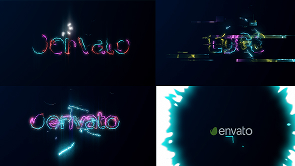 Electric Glitch Logo - VideoHive 20372575