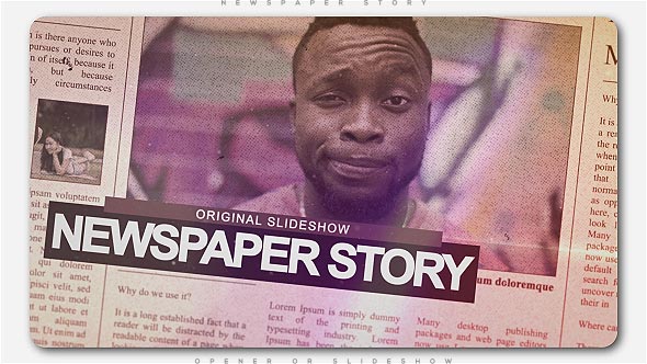 Newspaper Story Slideshow - VideoHive 20372757