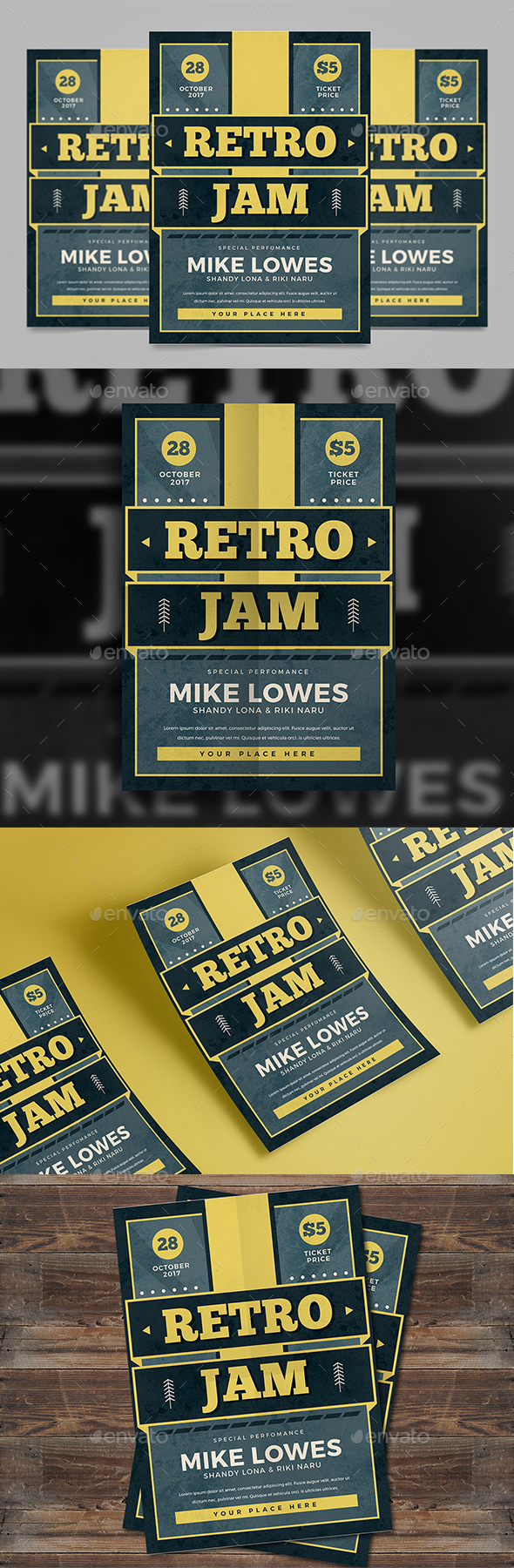 Retro Jam Flyer