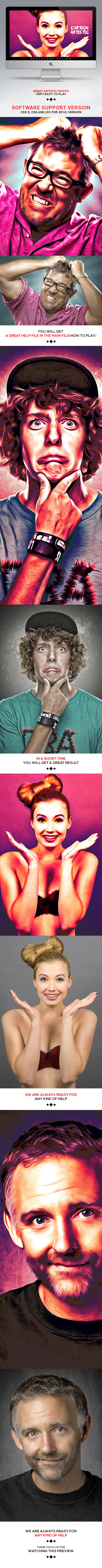 Cartoon Artistic - Photo Effects Actions
