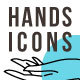 Icons with Graceful Hands + 9 patterns